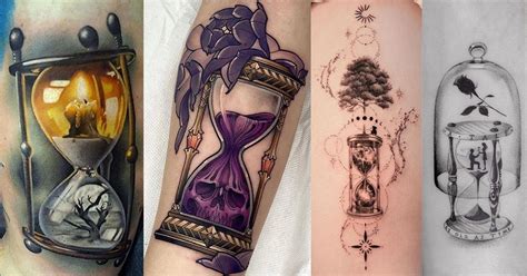 Inspiration for hourglass tattoo designs