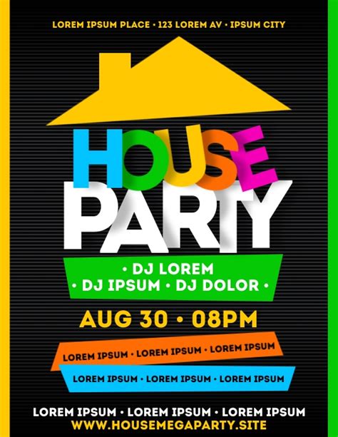 House Party Flyer Design