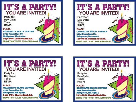 House party invitation template 4