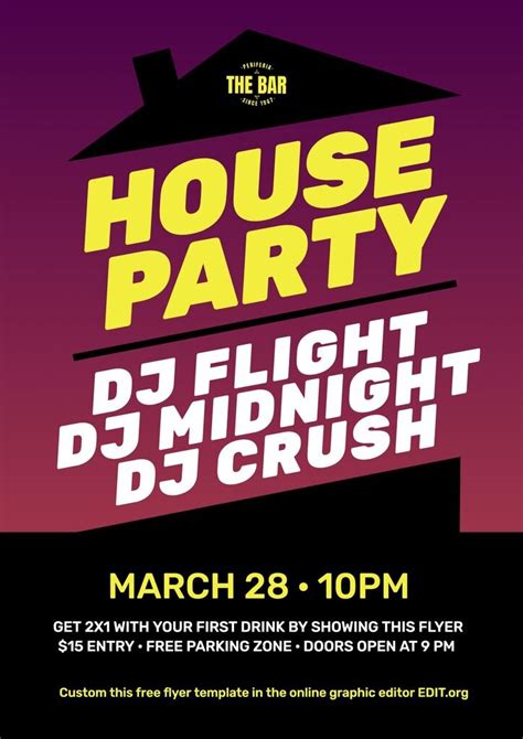 House Party Template PDF