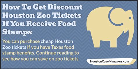 Houston Zoo Food Stamp Program