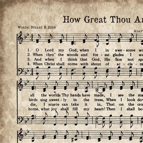 A beautiful watercolor illustration of the hymn How Great Thou Art