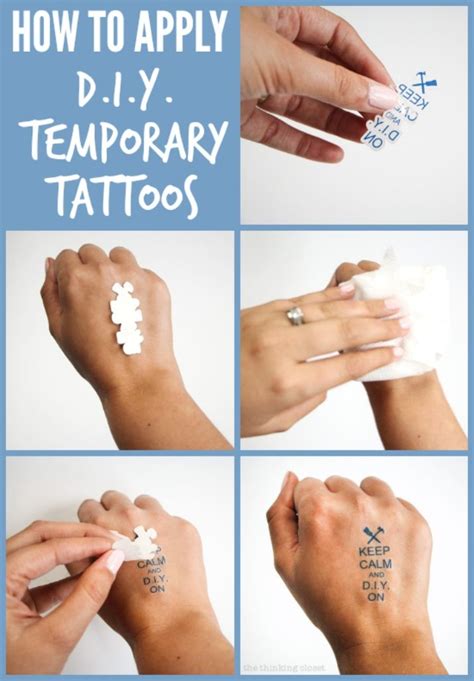 How to Apply Face Temp Tattoos