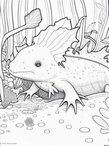 How to color axolotl coloring pages