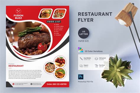 Customizing Restaurant Flyer Template