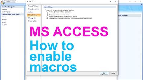 How to Enable Macros in Microsoft Office