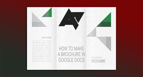 How to make a brochure in Google Docs