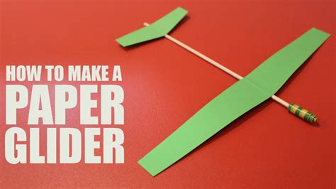 Making a Paper Glider for Fun and Learning