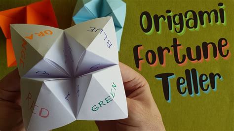 Origami Fortune Teller Diagram