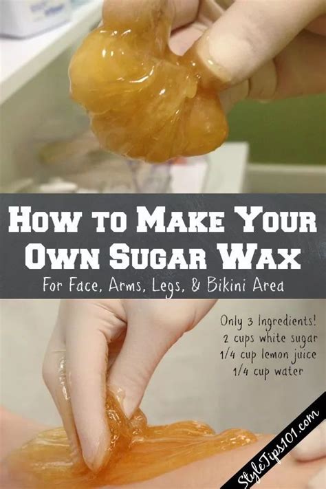 How to make sugar wax