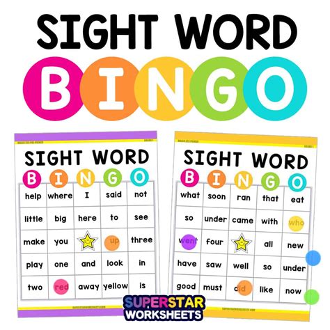 How to Play Sight Word Bingo