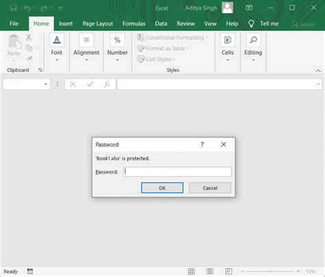 How to remove Excel password