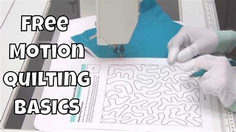 How to use free motion quilting templates