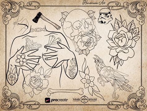 How to use Procreate tattoo body templates