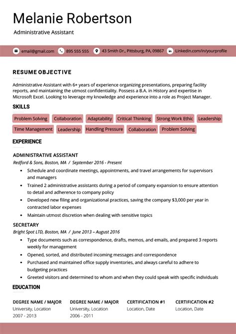 How to Use Resume Template