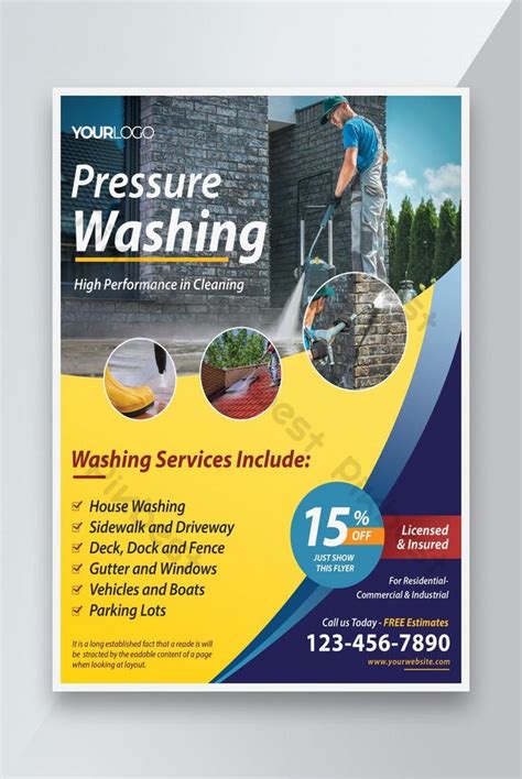 How to Use the Free Pressure Washing Flyer Template Download