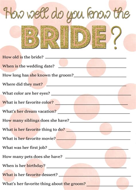 How Well Do You Know the Bride Image