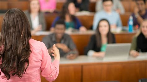 Young Professor in a Classroom