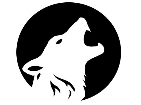 Howling Werewolf Face Jack O Lantern Template