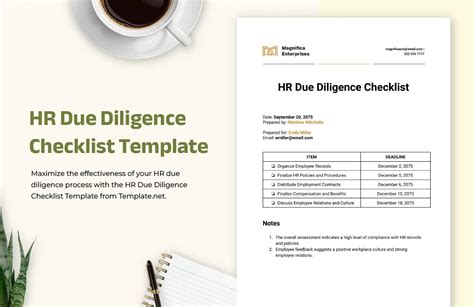 HR Due Diligence Checklist Gallery 9