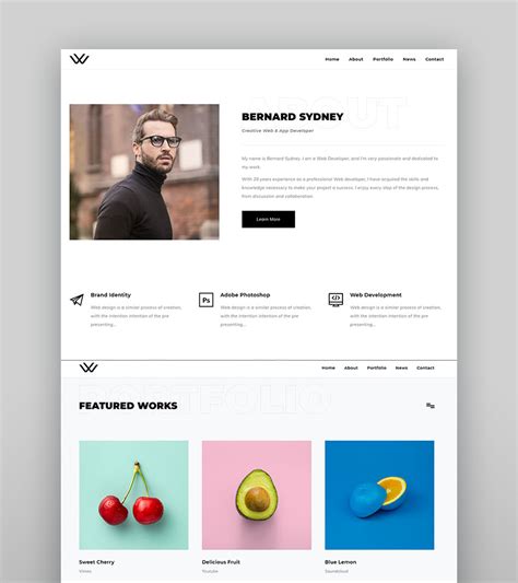 HTML Portfolio Template