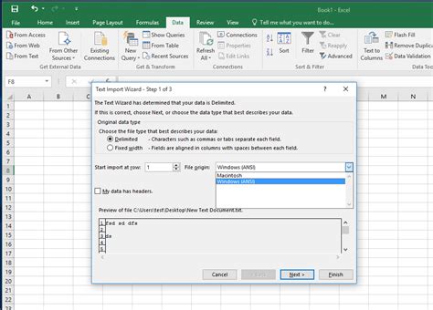 HTML Import Wizard in Excel