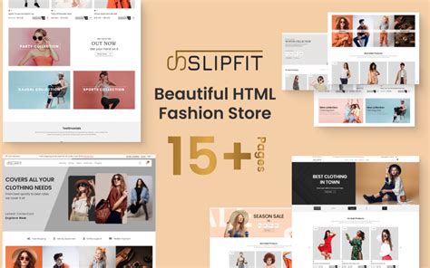 Customizable HTML template example