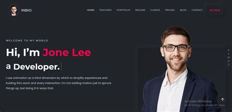 HTML5 Personal Website Template Layout