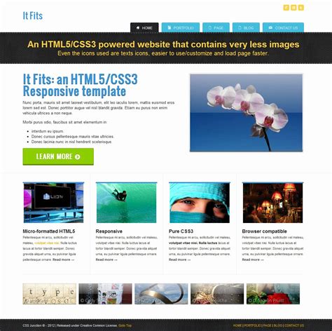 HTML5 Template Image