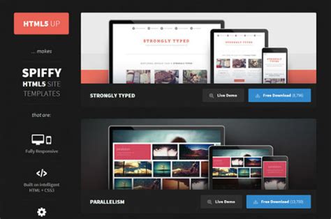 HTML5 UP website templates