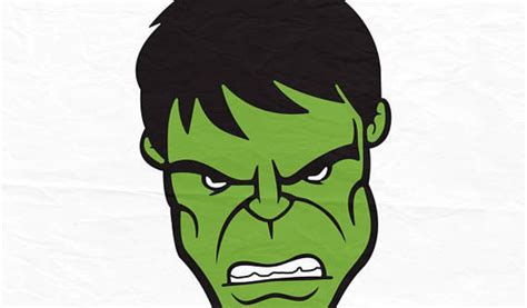 Hulk Face Template 2