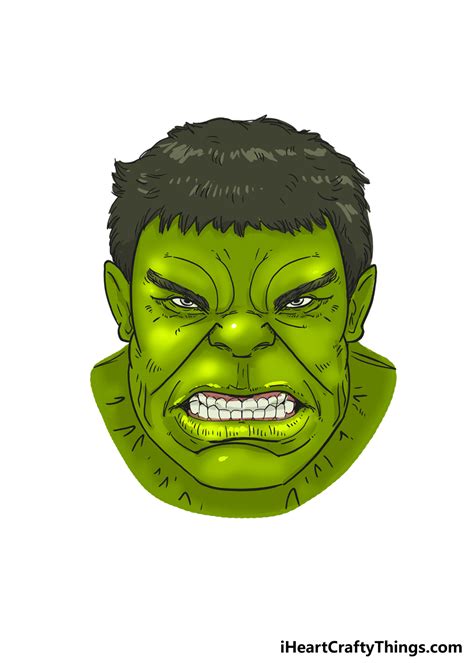 Hulk Face Template 4