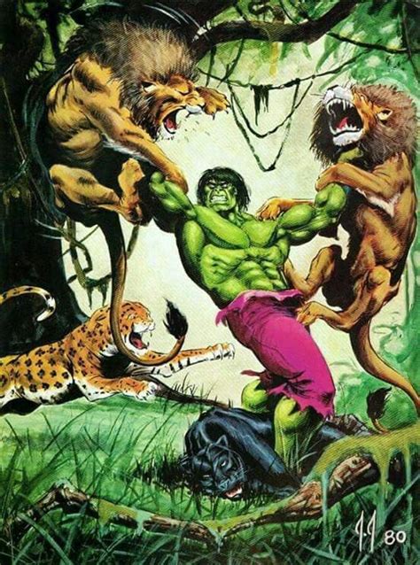 Hulk in jungle