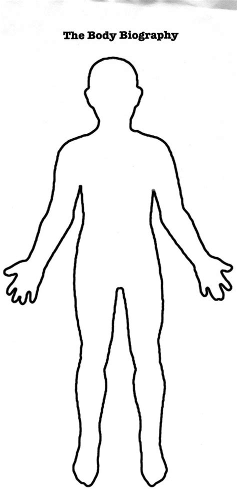 Human Body Template Outline