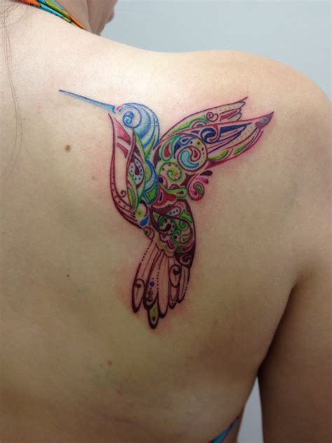 Hummingbird tattoo design