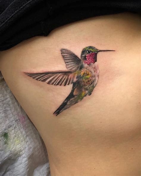 Hummingbird tattoo placement