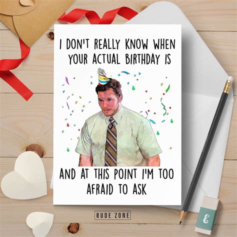 Humorous memes birthday card