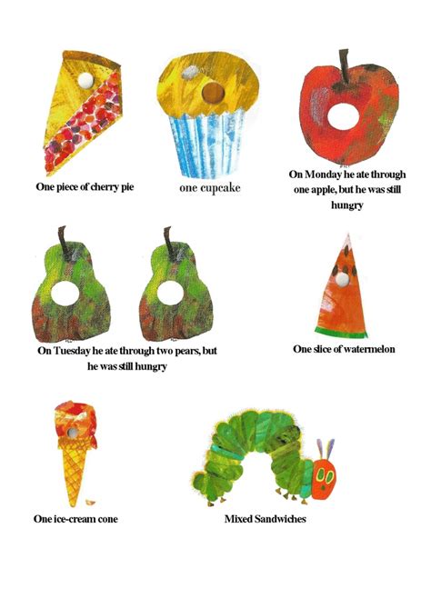 Hungry Caterpillar Food Printables for Kids