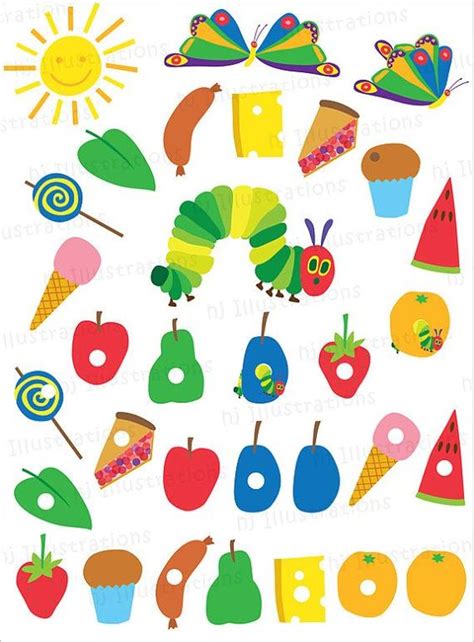 Hungry Caterpillar Fruit Printables for Kids