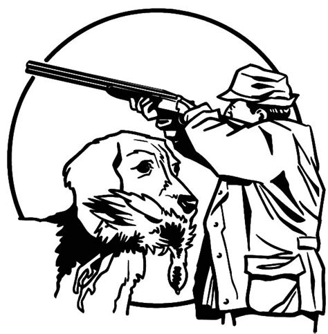 Hunting Dog Coloring Page