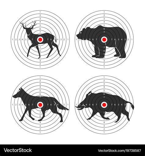 Hunting target template