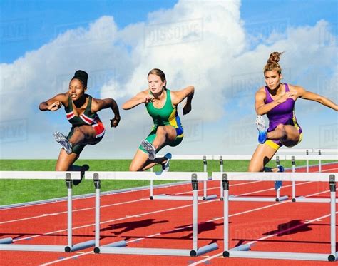 A hurdle jump