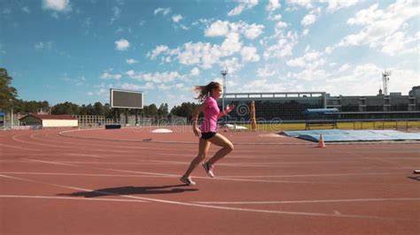 A hurdler in action