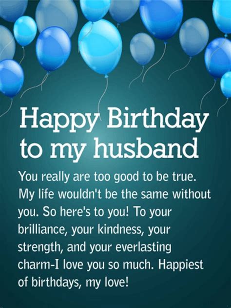 Free Printable Birthday Card for Husband