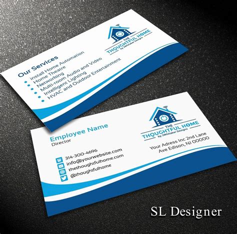 HVAC business card template 3