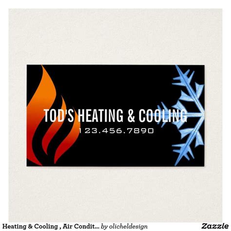 HVAC business card template 6