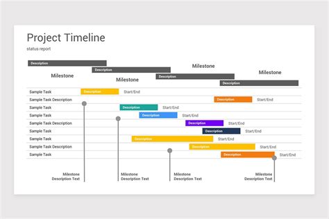 Hybrid Project Timeline PPT Template