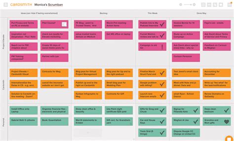 Hybrid Sprint and Kanban Board Template