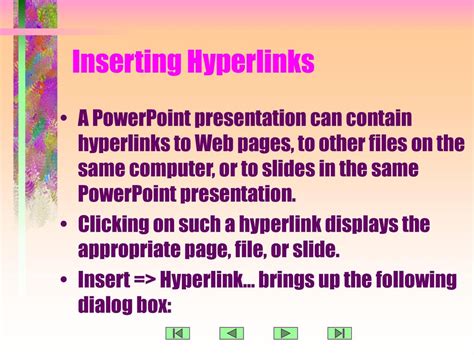 Hyperlink Advanced Features