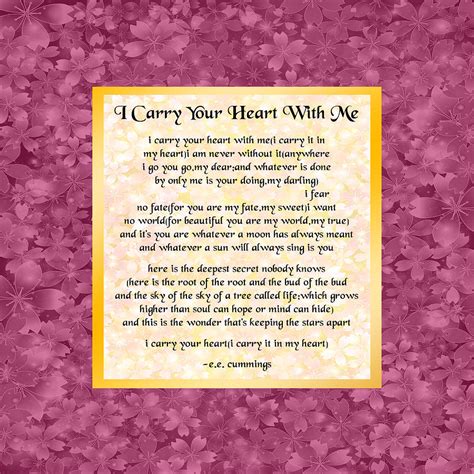 I Carry Your Heart Poem Image 1